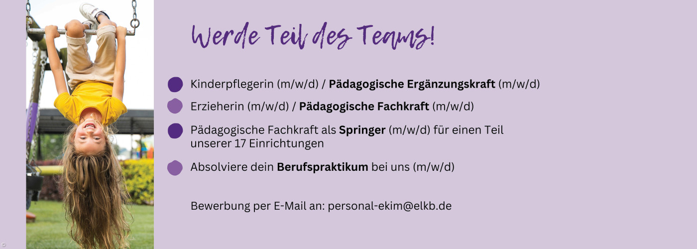 Werde Teil des Teams